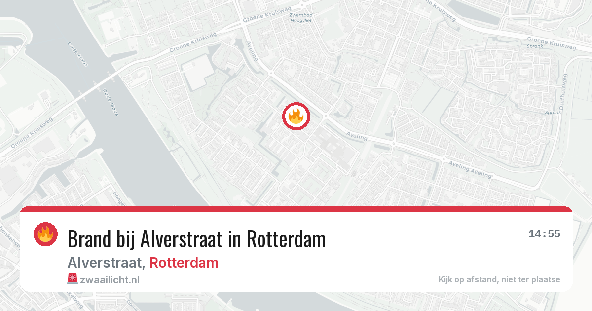 Brand bij Alverstraat in Rotterdam — 26 jul 2026