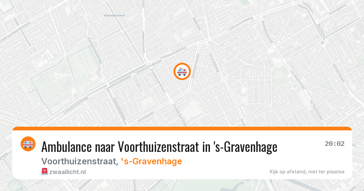 Ambulance naar Voorthuizenstraat in 's-Gravenhage — 5 mei 2026