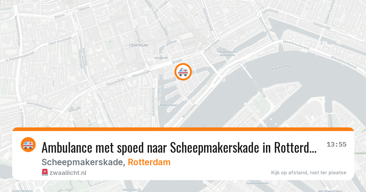 Ambulance met spoed naar Scheepmakerskade in Rotterdam — 3 mrt 2026