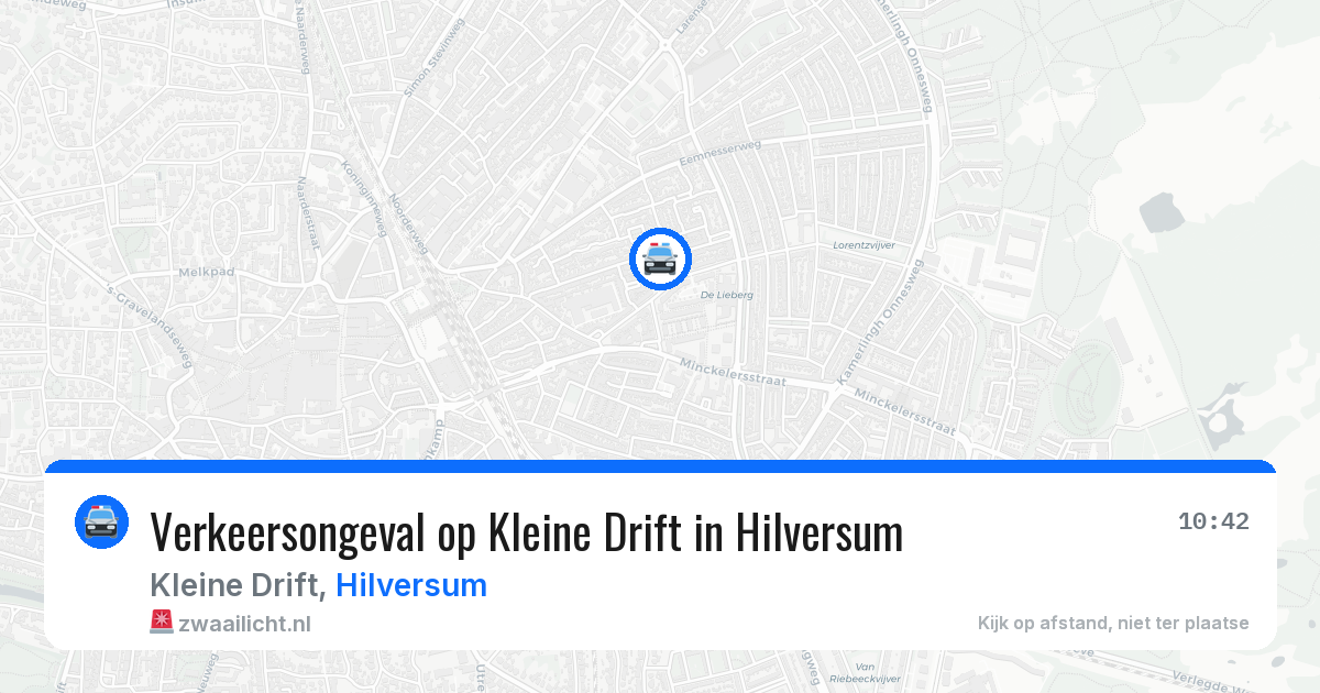 Verkeersongeval op Kleine Drift in Hilversum — 23 jan 2026