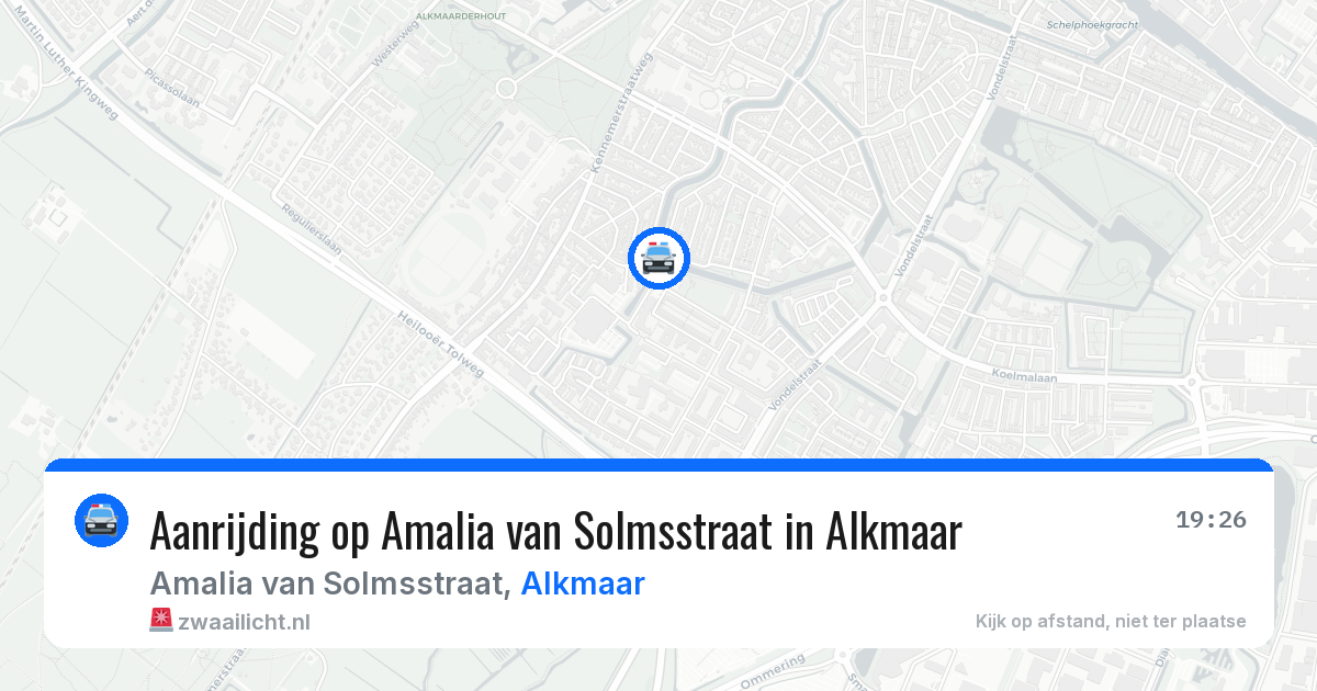 Aanrijding op Amalia van Solmsstraat in Alkmaar — 4 mei 2026