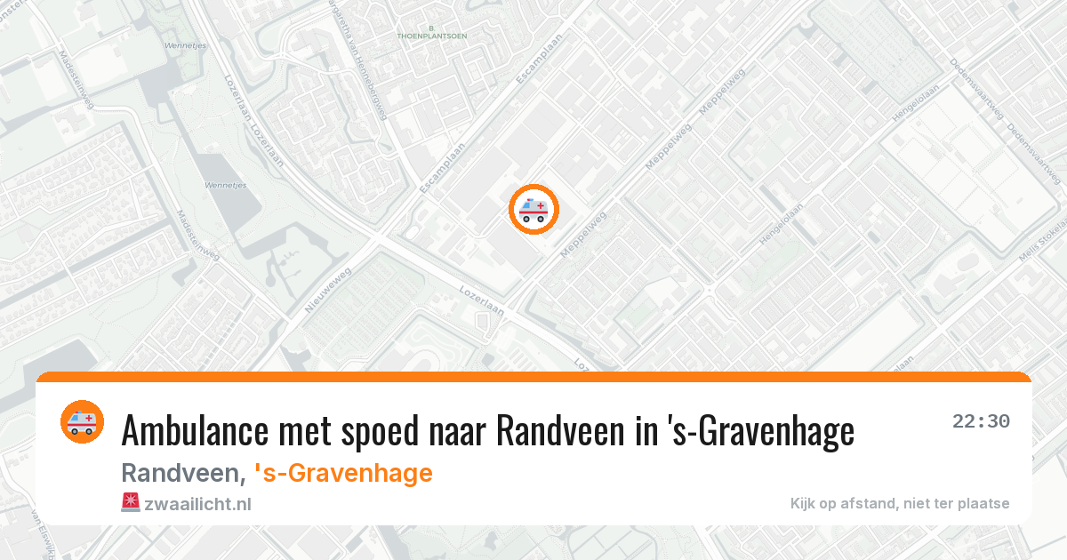 Ambulance met spoed naar Randveen in 's-Gravenhage — 10 apr 2026