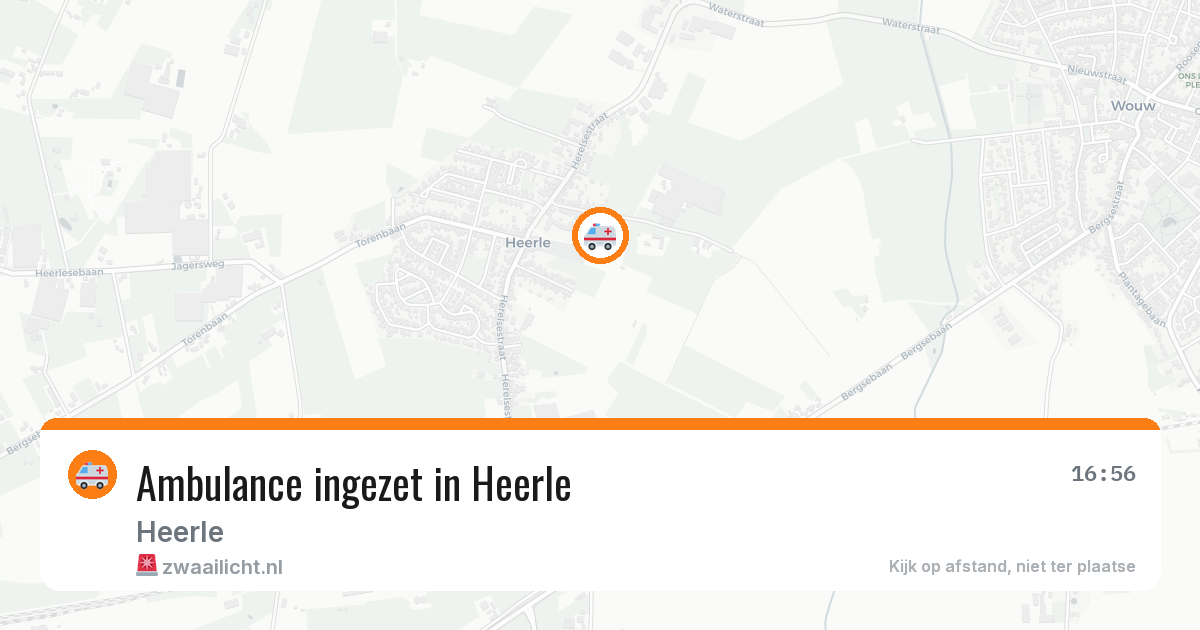 Ambulance ingezet in Heerle — 13 aug 2026