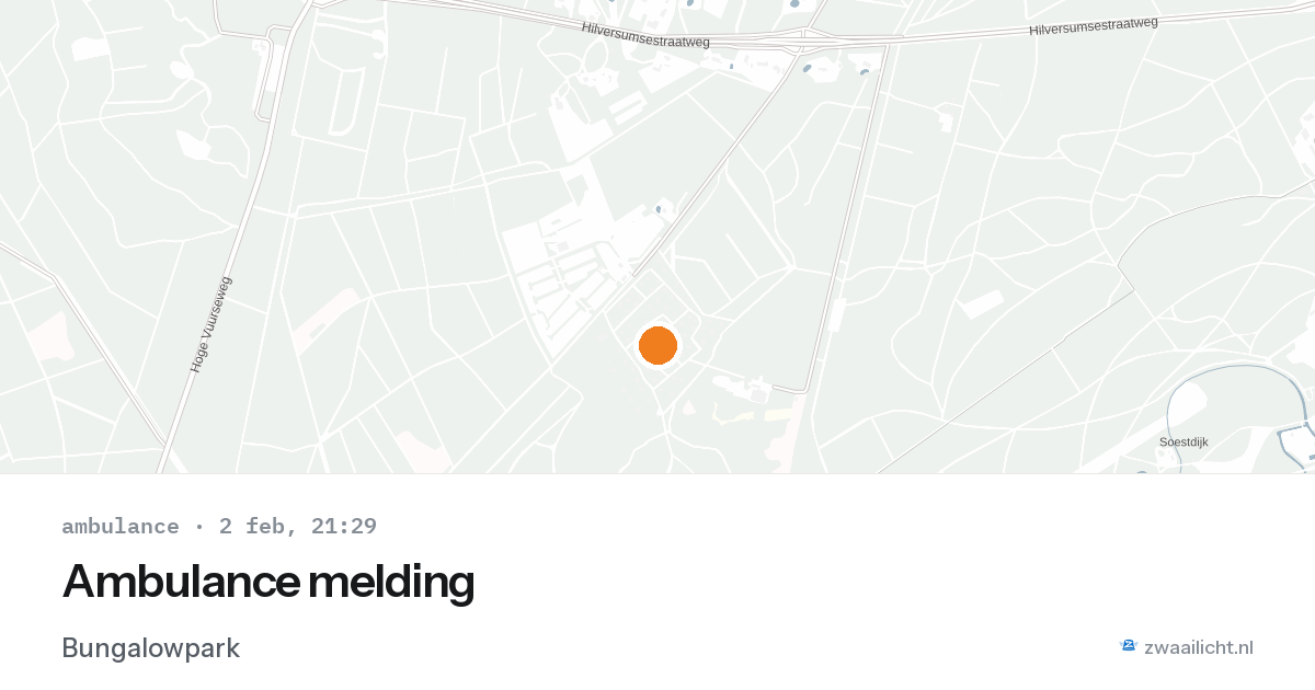 Ambulance melding — 2 feb 2026