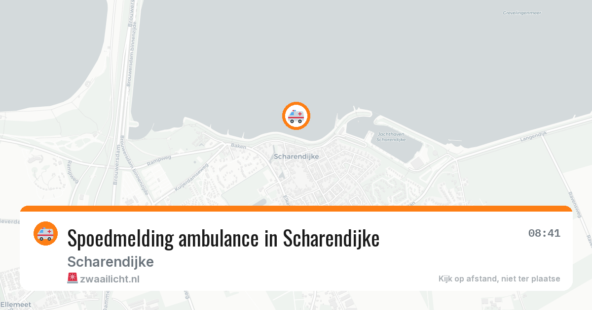 Spoedmelding ambulance in Scharendijke — 27 jul 2026