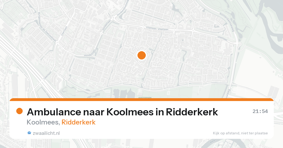 Ambulance naar Koolmees in Ridderkerk — 2 jul 2026