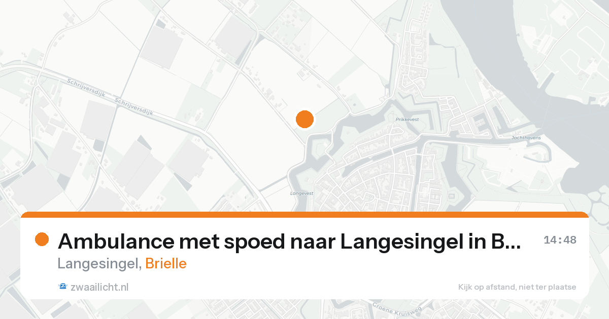 Ambulance met spoed naar Langesingel in Brielle — 22 aug 2026