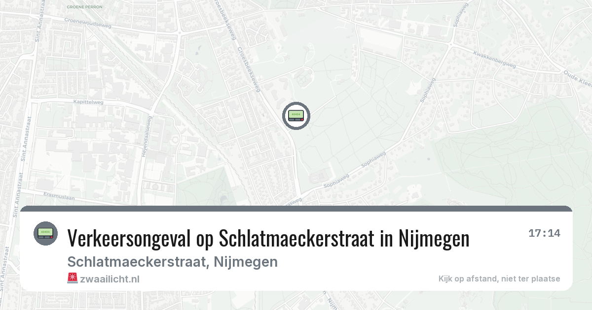 Verkeersongeval op Schlatmaeckerstraat in Nijmegen — 13 jul 2026