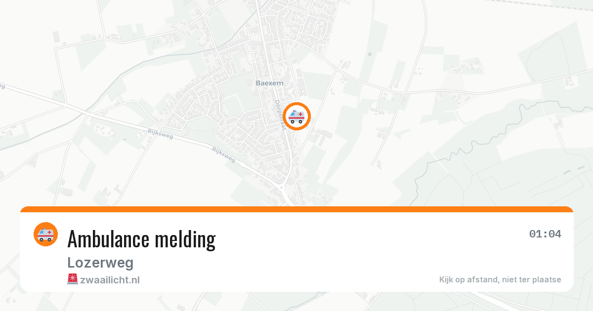 Ambulance melding — 23 apr 2026