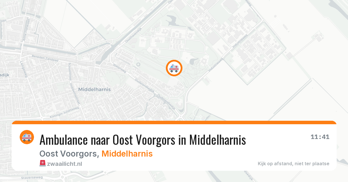 Ambulance naar Oost Voorgors in Middelharnis — 29 mei 2026