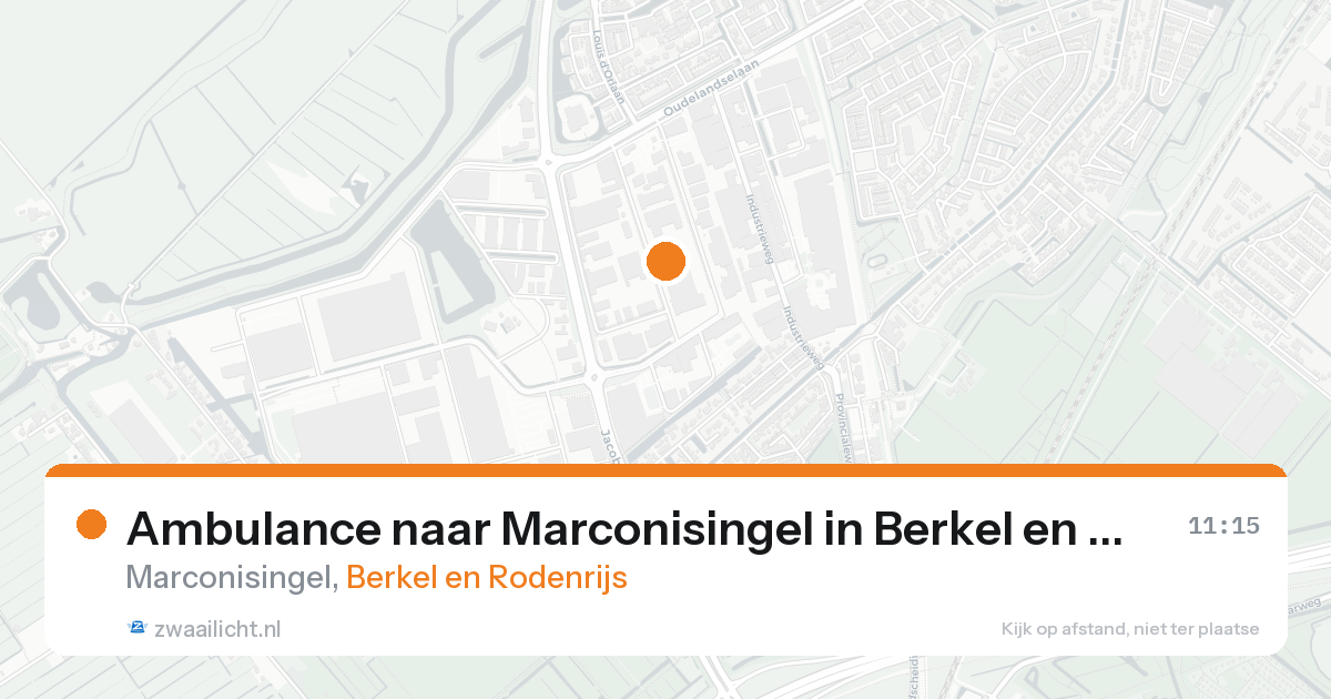 Ambulance naar Marconisingel in Berkel en Rodenrijs — 20 aug 2026