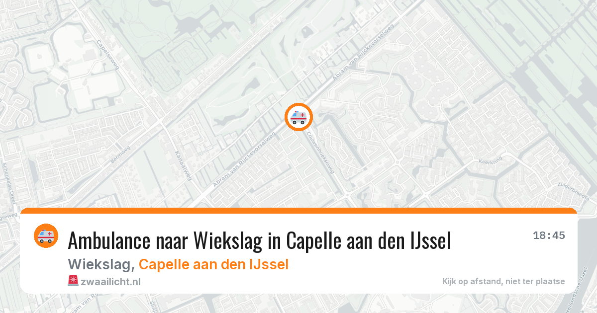 Ambulance naar Wiekslag in Capelle aan den IJssel — 10 aug 2026