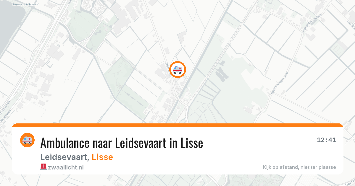 Ambulance naar Leidsevaart in Lisse — 28 jul 2026