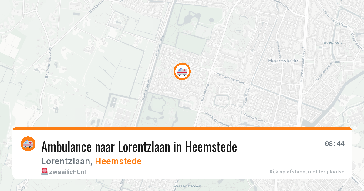 Ambulance naar Lorentzlaan in Heemstede — 23 mei 2026