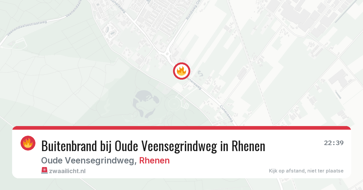 Buitenbrand bij Oude Veensegrindweg in Rhenen — 26 jun 2026