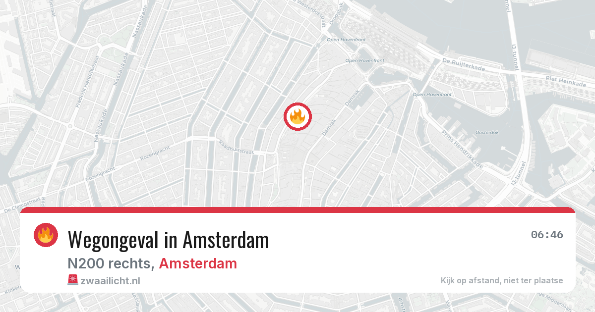 Wegongeval in Amsterdam — 30 jun 2026