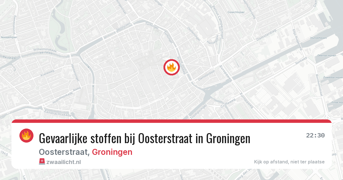 Gevaarlijke stoffen bij Oosterstraat in Groningen — 3 jul 2026