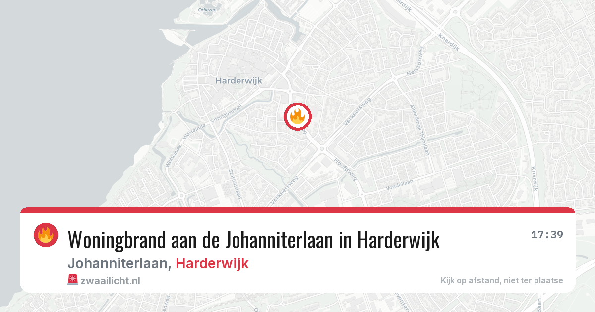 Woningbrand aan de Johanniterlaan in Harderwijk — 21 mrt 2026
