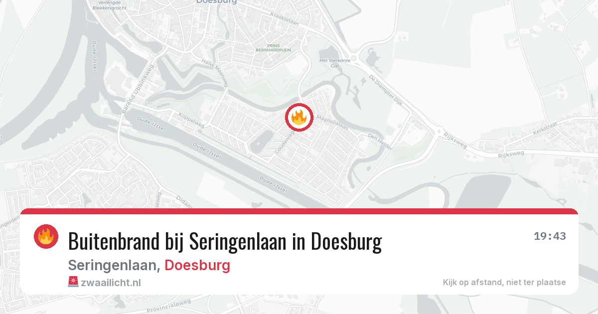Buitenbrand bij Seringenlaan in Doesburg — 5 jul 2026