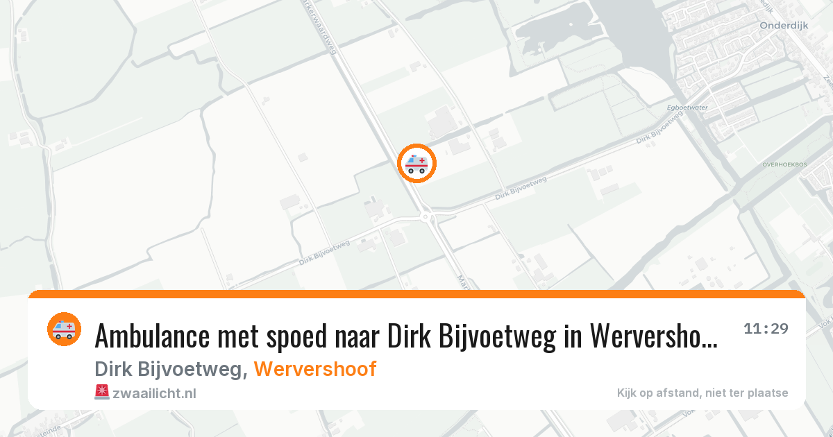 Ambulance met spoed naar Dirk Bijvoetweg in Wervershoof — 17 feb 2026