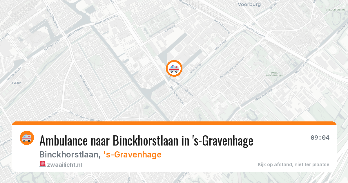 Ambulance naar Binckhorstlaan in 's-Gravenhage — 23 mei 2026
