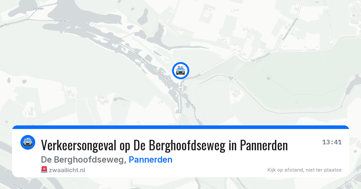Verkeersongeval op De Berghoofdseweg in Pannerden — 4 feb 2026