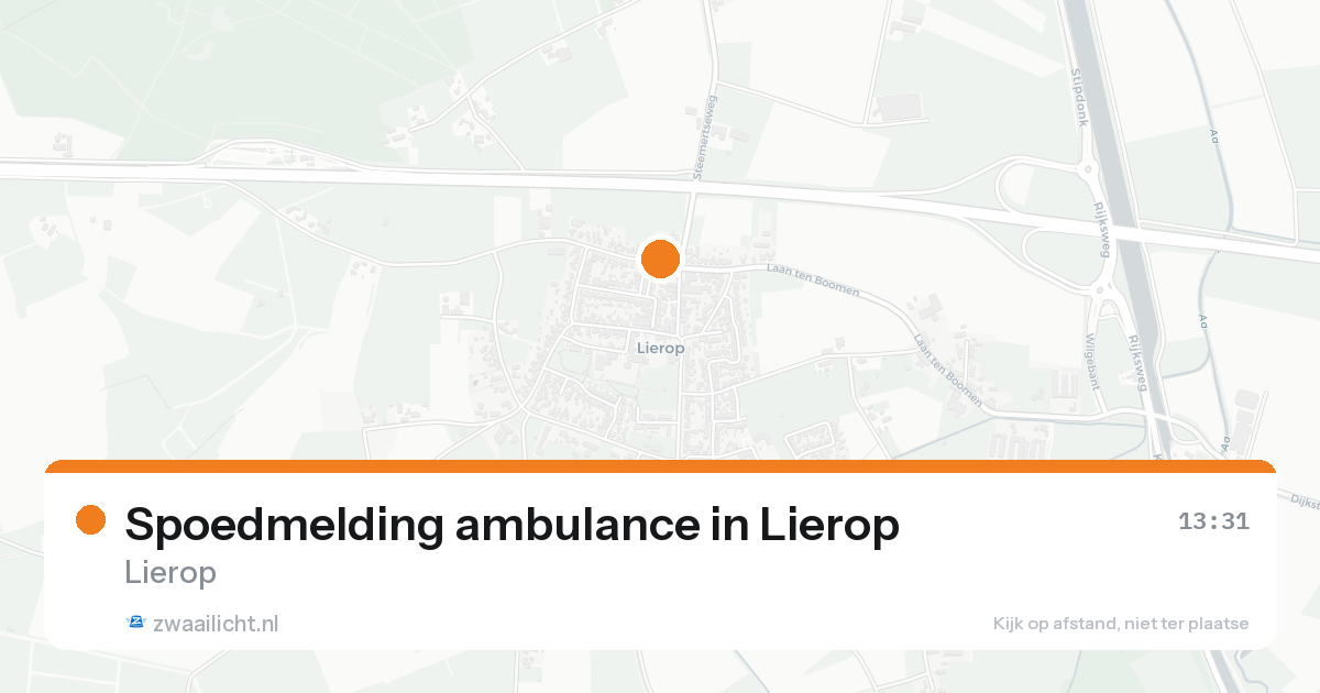 Spoedmelding ambulance in Lierop — 25 jun 2026