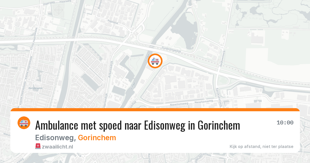Ambulance met spoed naar Edisonweg in Gorinchem — 8 jun 2026