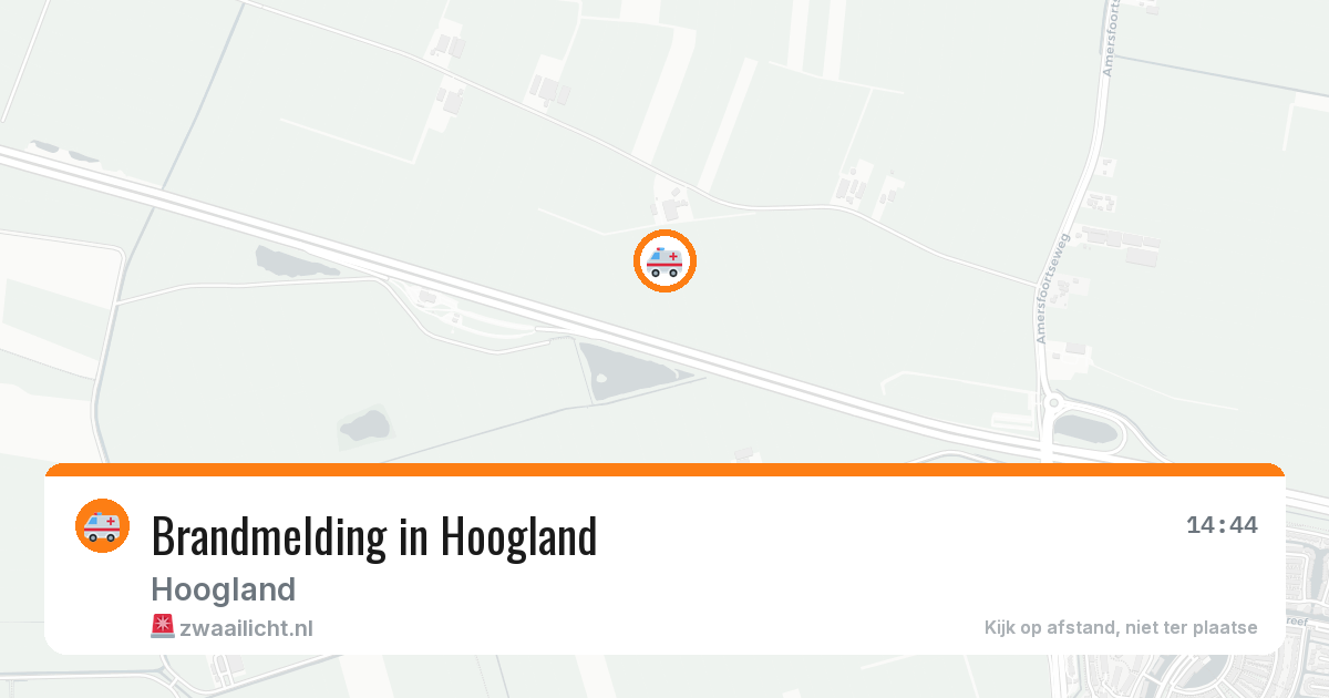 Brandmelding in Hoogland — 12 aug 2026