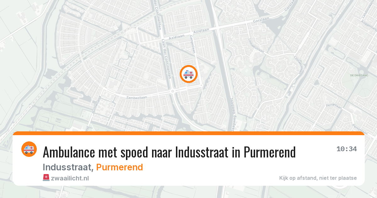 Ambulance met spoed naar Indusstraat in Purmerend — 14 apr 2026