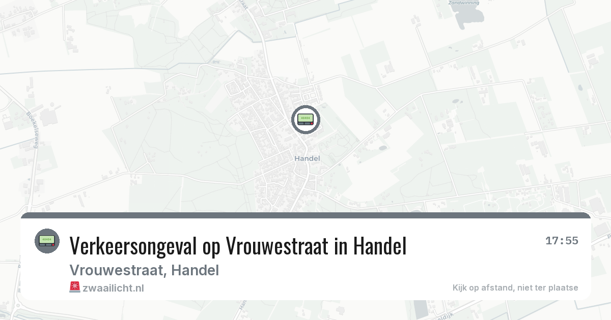 Verkeersongeval op Vrouwestraat in Handel — 25 feb 2026
