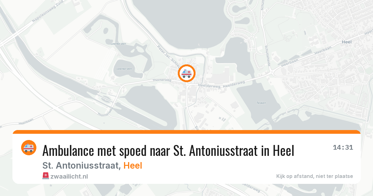 Ambulance met spoed naar St. Antoniusstraat in Heel — 5 aug 2026