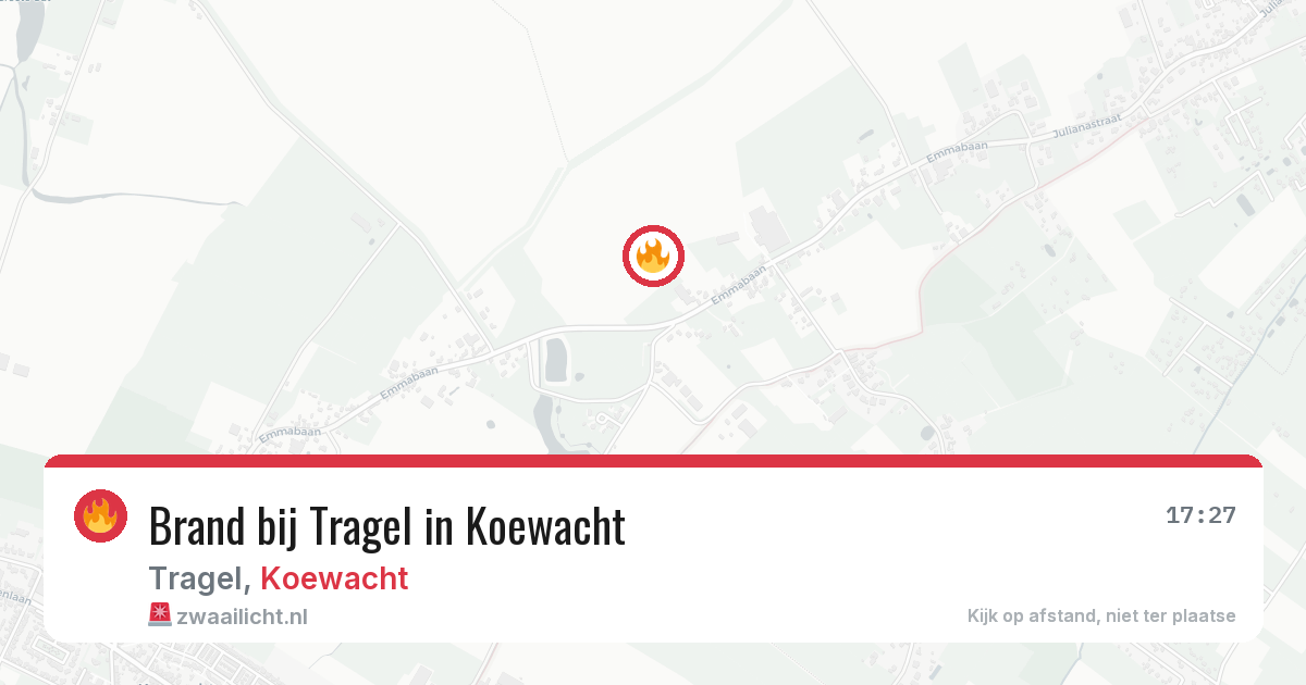 Brand bij Tragel in Koewacht — 29 jun 2026