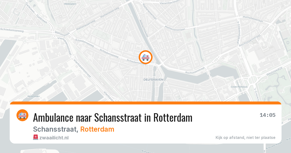 Ambulance naar Schansstraat in Rotterdam — 24 mei 2026