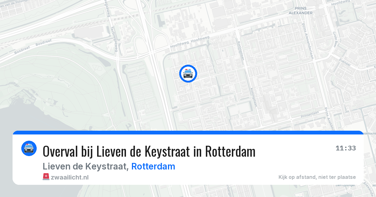 Overval bij Lieven de Keystraat in Rotterdam — 5 aug 2026
