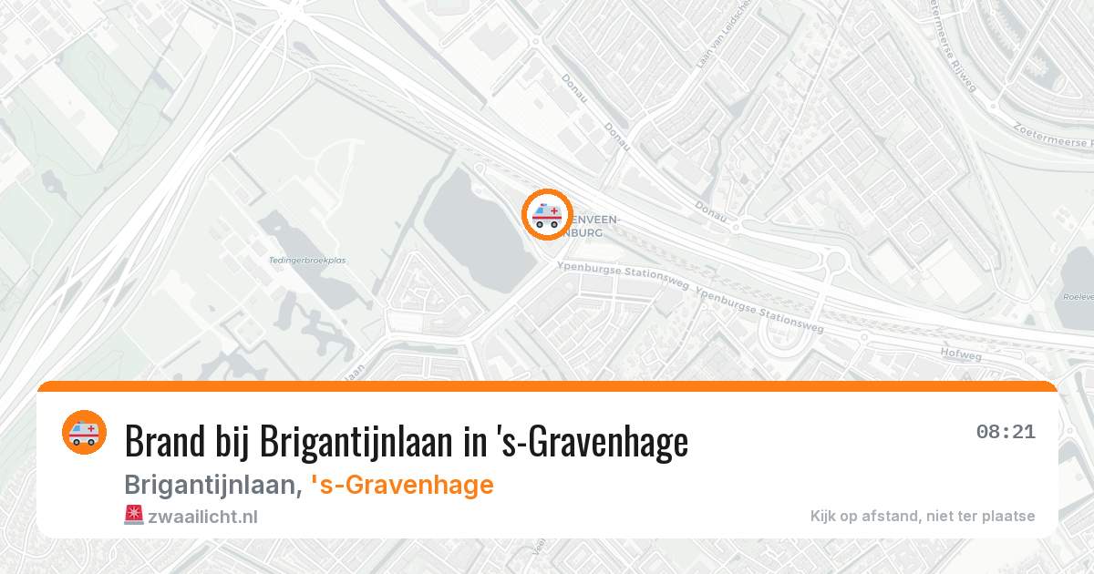 Brand bij Brigantijnlaan in 's-Gravenhage — 15 feb 2026
