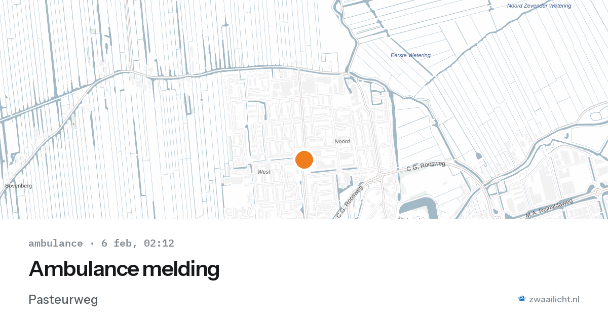 Ambulance melding — 6 feb 2026