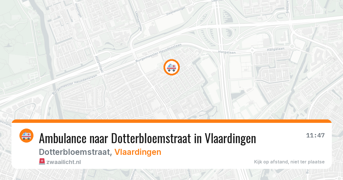 Ambulance naar Dotterbloemstraat in Vlaardingen — 14 aug 2026