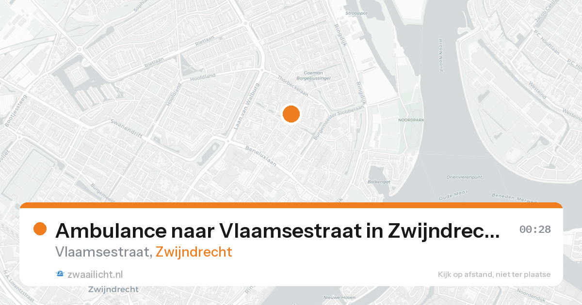 Ambulance naar Vlaamsestraat in Zwijndrecht — 16 aug 2026