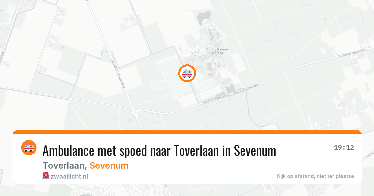 Ambulance met spoed naar Toverlaan in Sevenum — 27 jun 2026