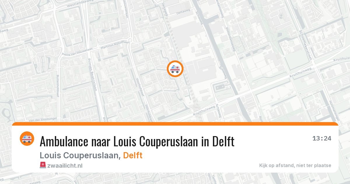 Ambulance naar Louis Couperuslaan in Delft — 17 jun 2026