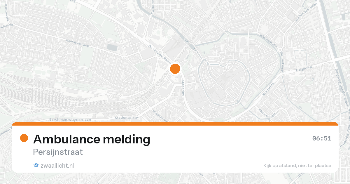 Ambulance melding — 18 mei 2026