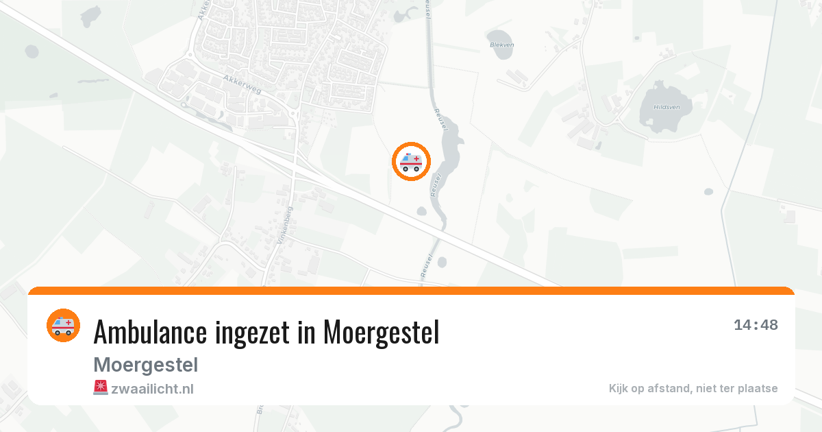 Ambulance ingezet in Moergestel — 10 aug 2026