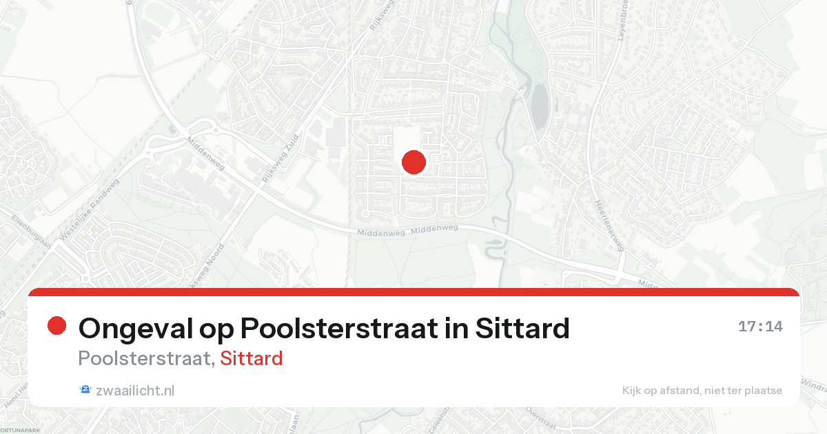 Ongeval op Poolsterstraat in Sittard — 21 aug 2026
