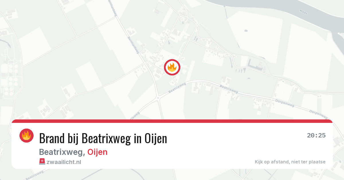 Brand bij Beatrixweg in Oijen — 5 jun 2026