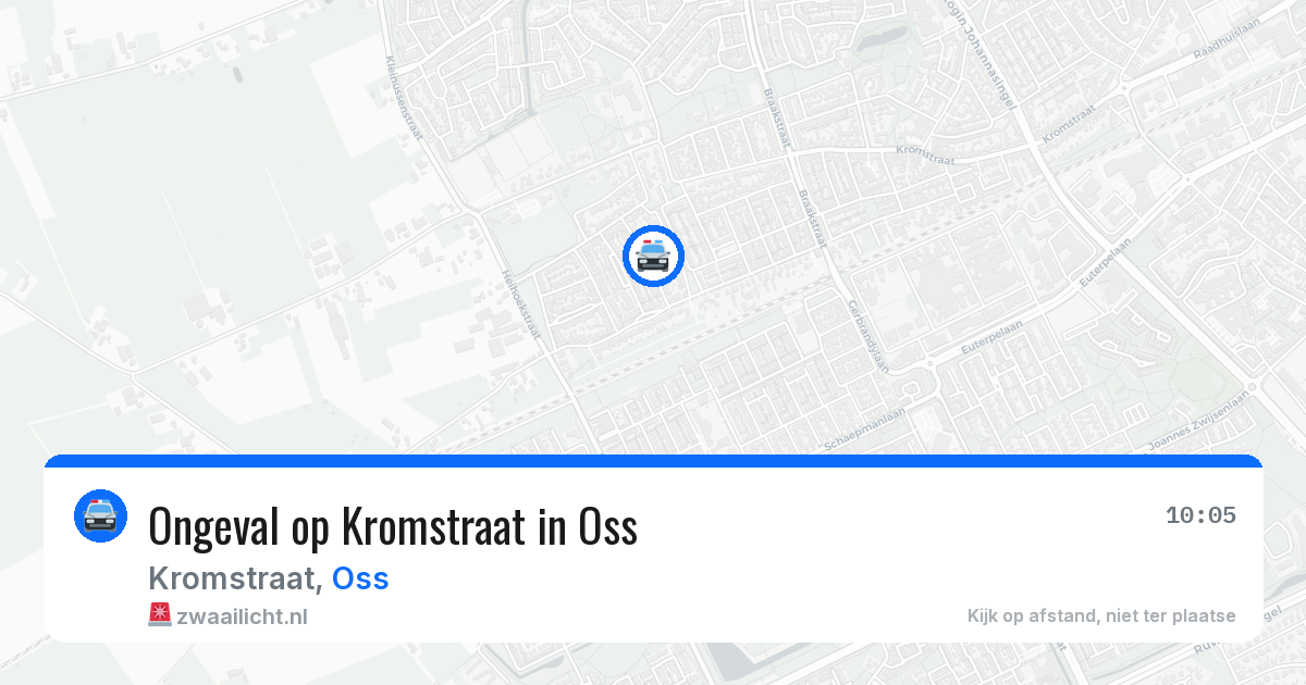 Ongeval op Kromstraat in Oss — 10 jun 2026