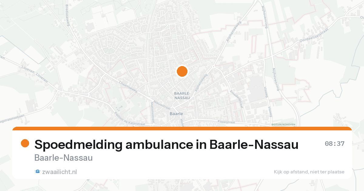 Spoedmelding ambulance in Baarle-Nassau — 17 jun 2026