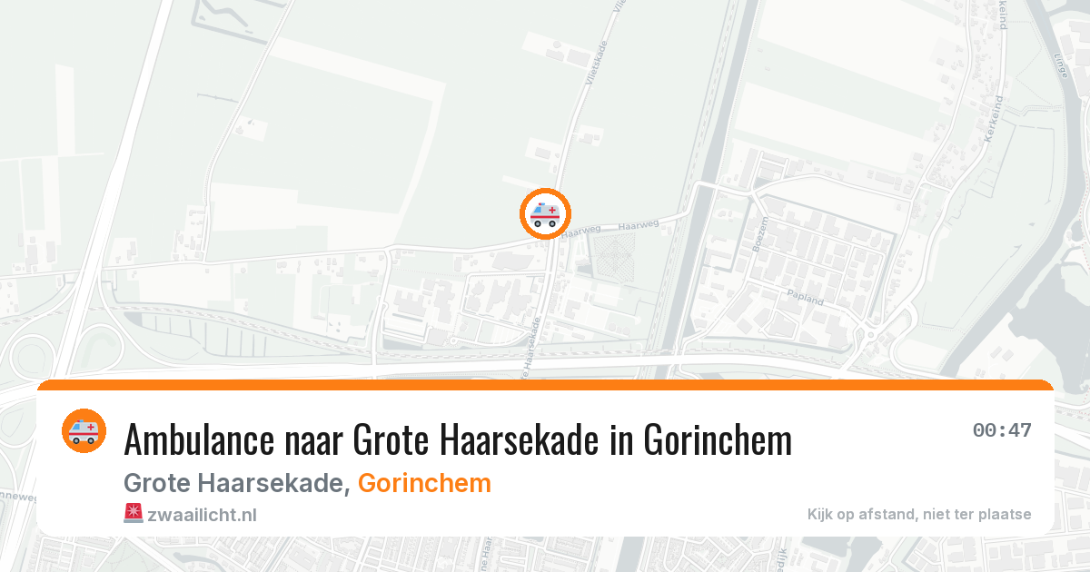 Ambulance naar Grote Haarsekade in Gorinchem — 22 jun 2026