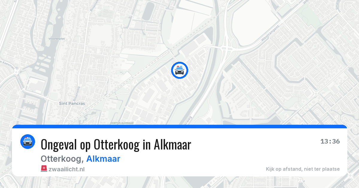 Ongeval op Otterkoog in Alkmaar — 29 jul 2026