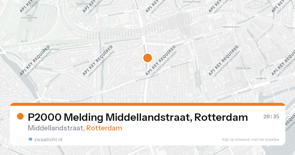 P2000 Melding Middellandstraat, Rotterdam — 28 feb 2026